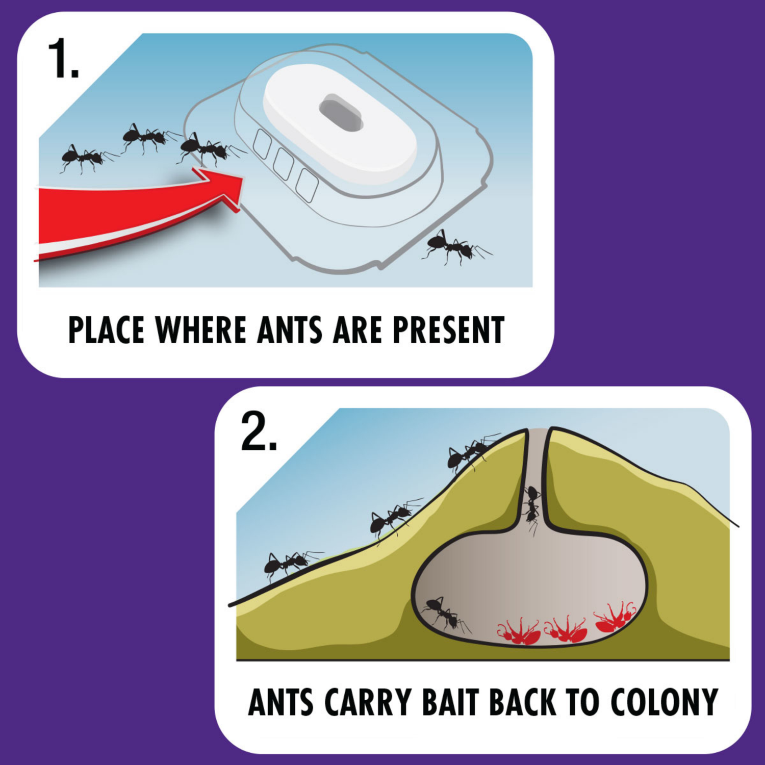 slide 6 of 8, STEM Liquid Ant Bait, Kills Ants, Spill Proof, [Includes 4 Bait Stations], 4 ct