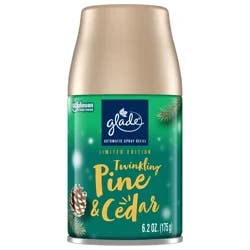 Glade Automatic Spray, Refill, Twinkling Pine & Cedar, 6.2 oz
