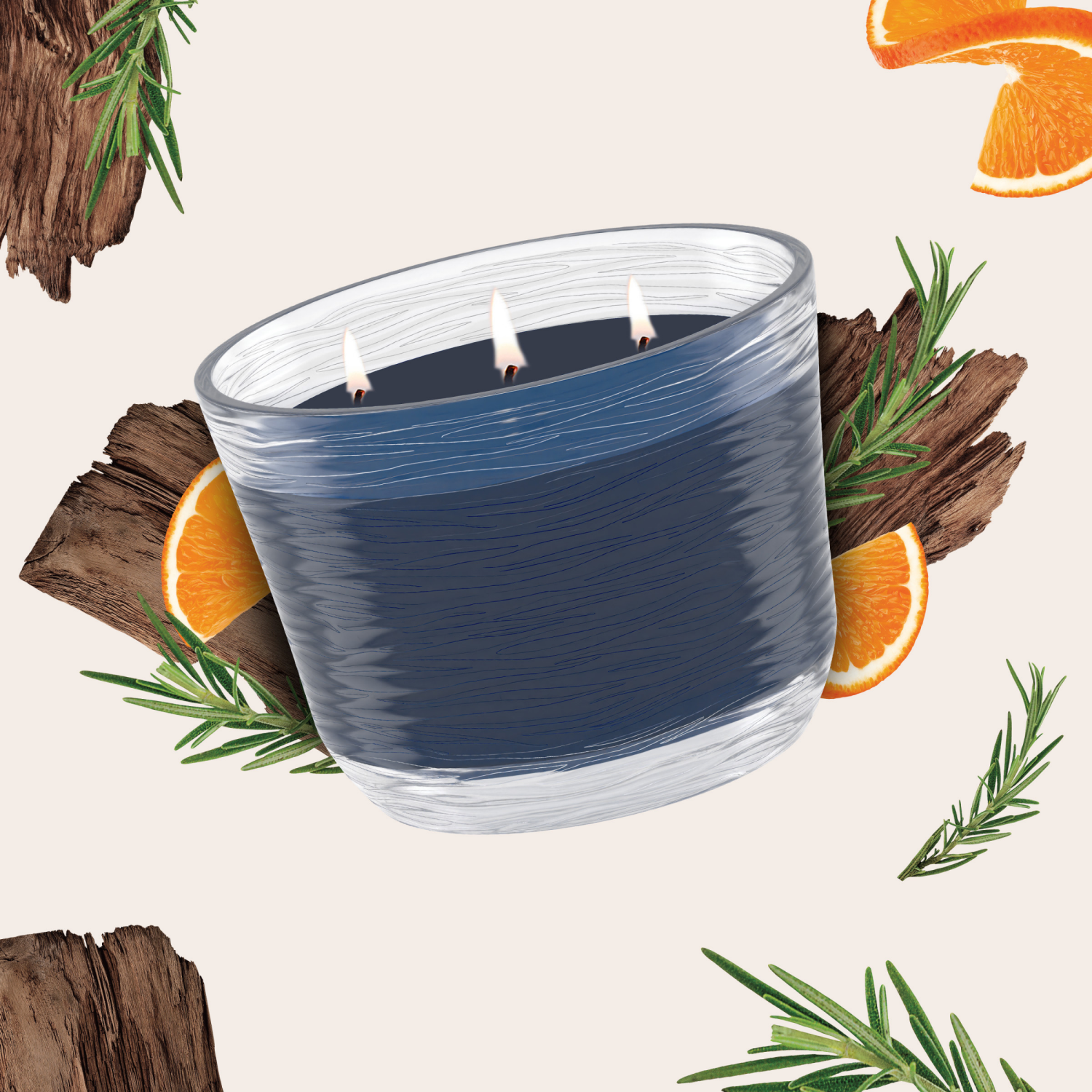 slide 7 of 8, Glade 3-Wick Candle, Smooth Bourbon & Oak, 6.8 Oz, 1 Count, 6.80 oz
