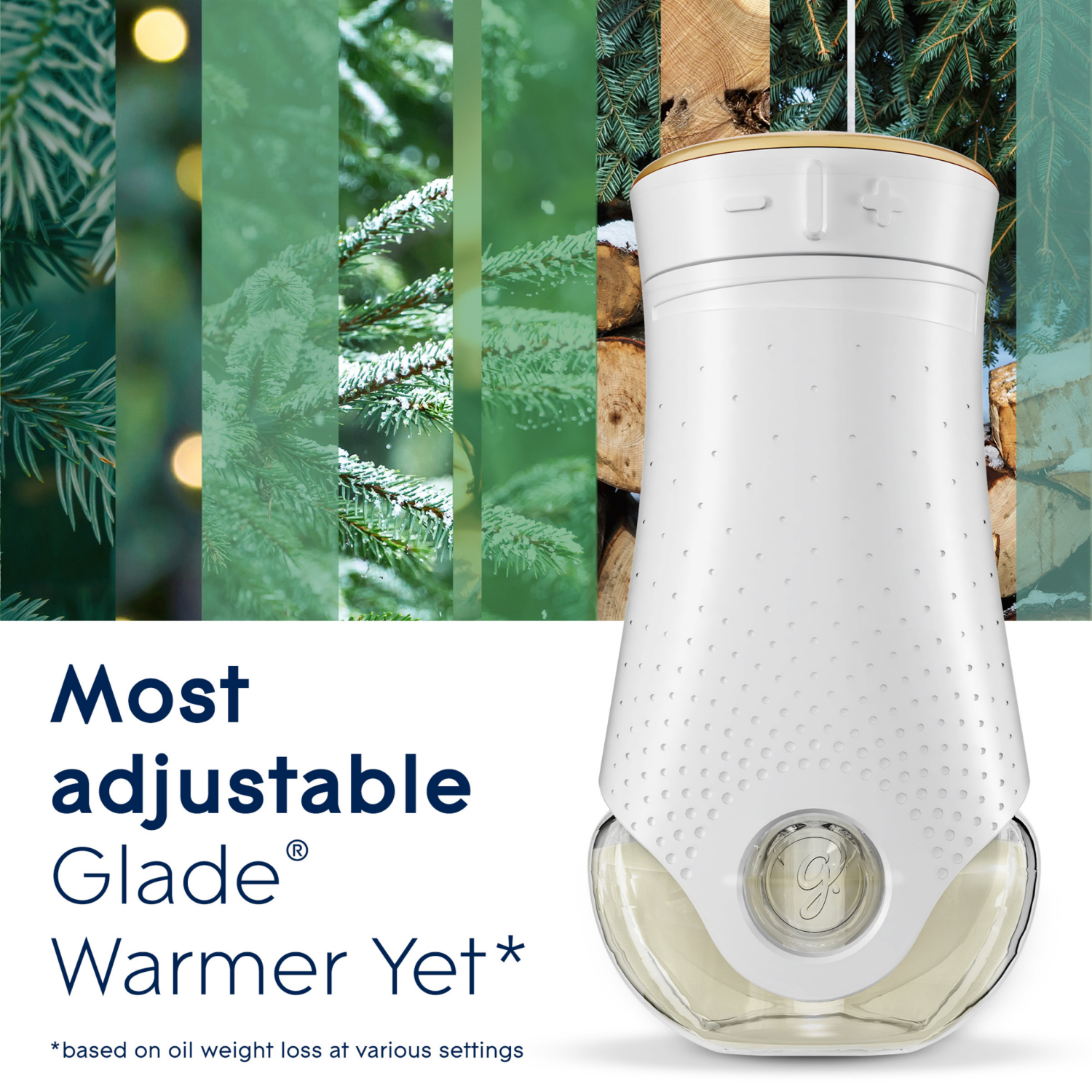 slide 3 of 5, Glade PlugIns Scented Oil, Air Freshener, 2 Refills, Twinkling Pine & Cedar, 0.67 oz Each, 1.34 oz Total, 2 ct