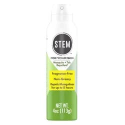 STEM Bug Spray, Mosquito And Tick Repellent For Your Skin, Fragrance-Free, 4 oz