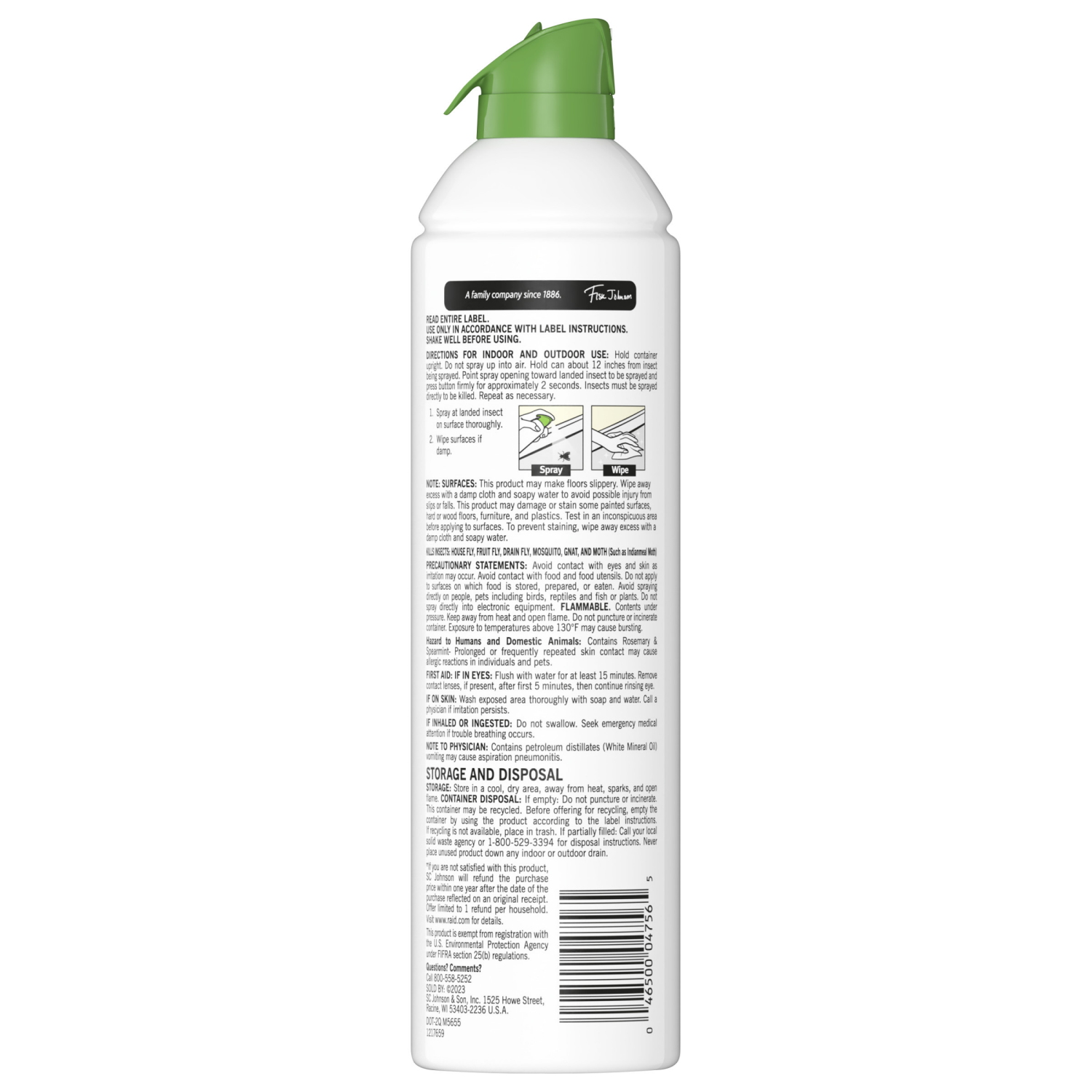 slide 2 of 8, Raid Essentials Fly, Gnat & Mosquito Killer 28, Insect Spray with Essential Oils, 10 oz, 10 oz