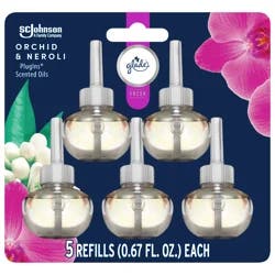 Glade PlugIns Scented Oil Refills, Orchid & Neroli Each, Pack of 5