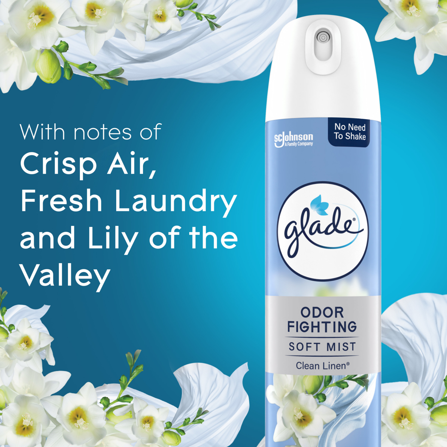 slide 8 of 8, Glade Air Freshener Spray, Clean Linen Scent, 8.3 oz., 8.3 oz