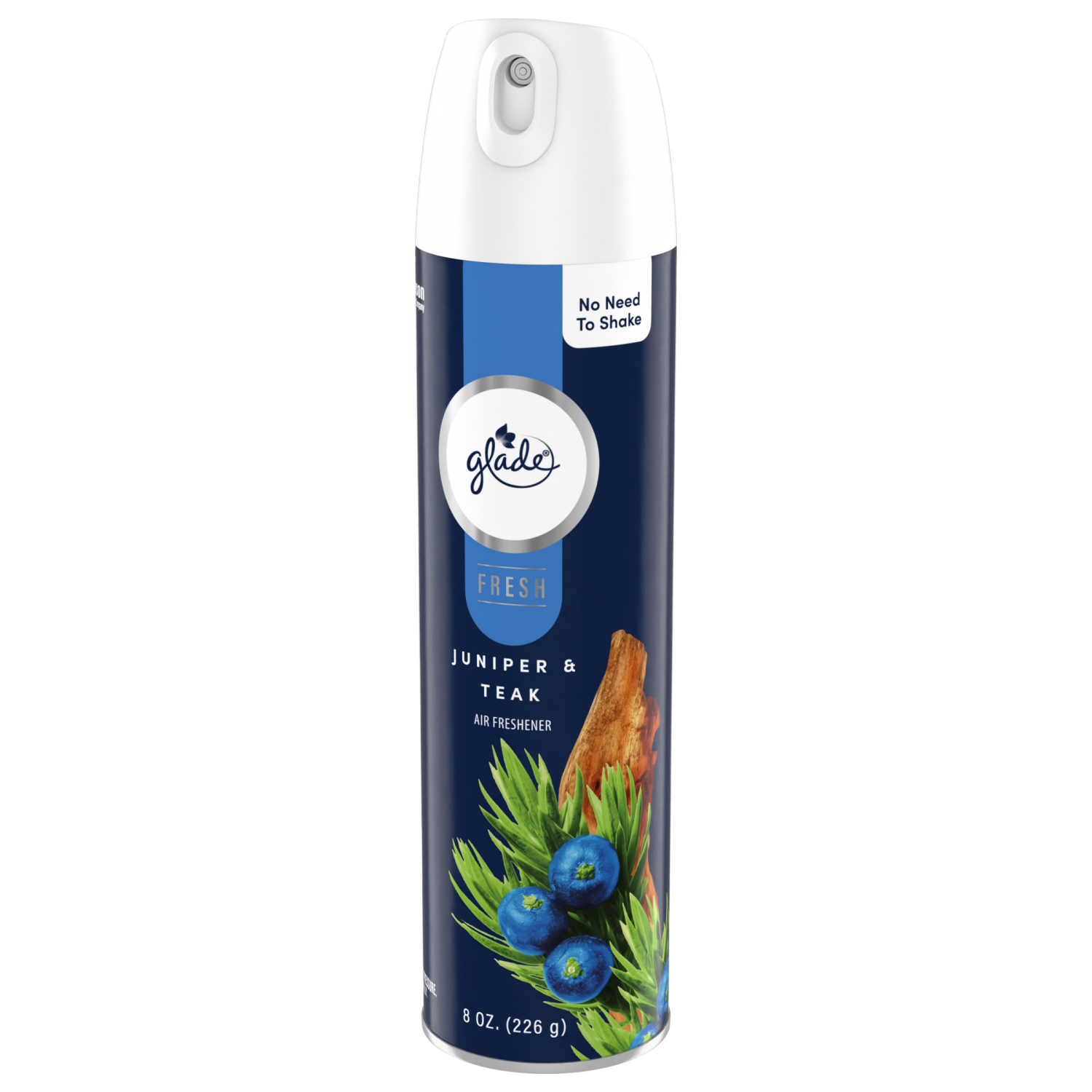 slide 2 of 8, Glade Aerosol Spray, Air Freshener for Home, Juniper & Teak, Fragrance Infused with Essential Oils, Invigorating and Refreshing, with 100% Natural Propellent, 8 oz, 8 oz