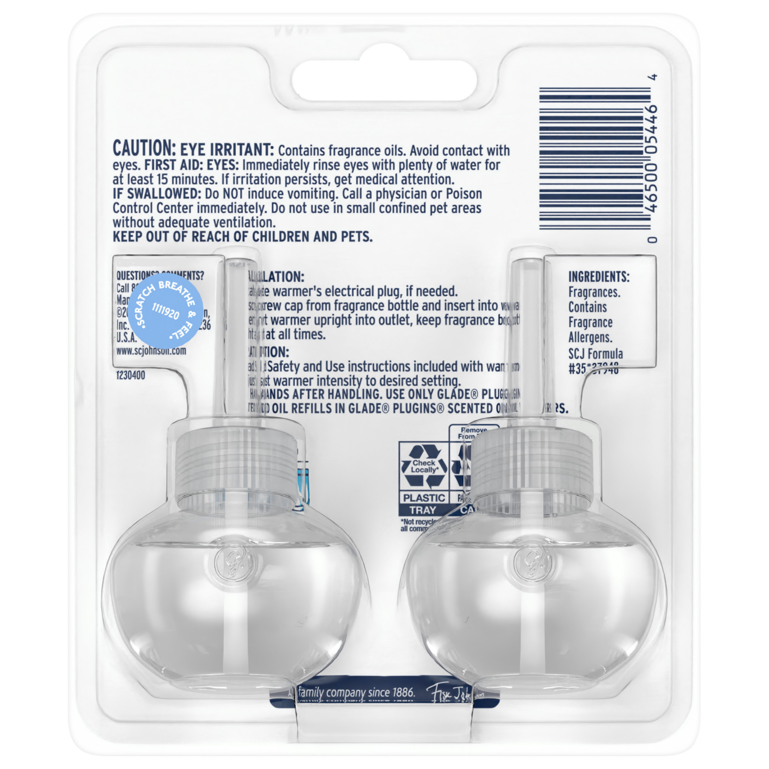 slide 2 of 8, Glade Plug-ins Scented Oil Refills Pet Fresh Scent - 2-.67 Oz. - 2-.67FZ, 0.67 fl oz