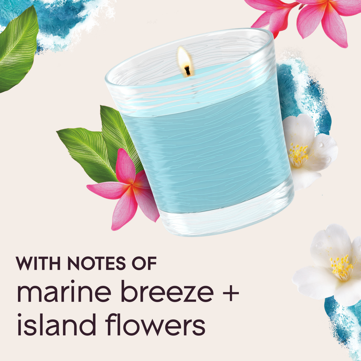 slide 3 of 8, Glade Single Wick Candle, Aqua Waves, 8.16 oz, 2 Count, 8.16 oz, 2 ct