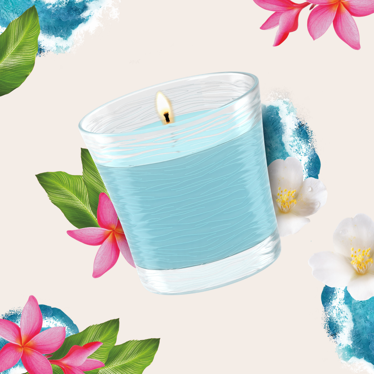 slide 7 of 8, Glade Single Wick Candle, Aqua Waves, 8.16 oz, 2 Count, 8.16 oz, 2 ct