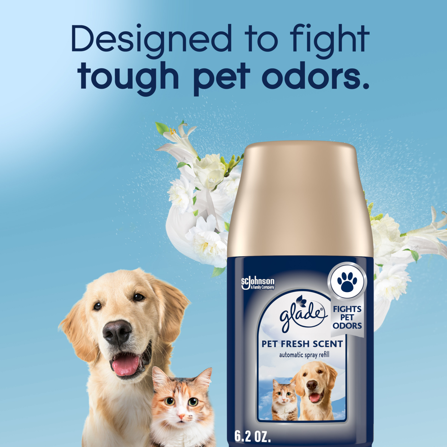 slide 4 of 8, Glade Pet Fresh Scent Automatic Spray Refills Value Pack 2 - 6.2 oz Each, 2 ct