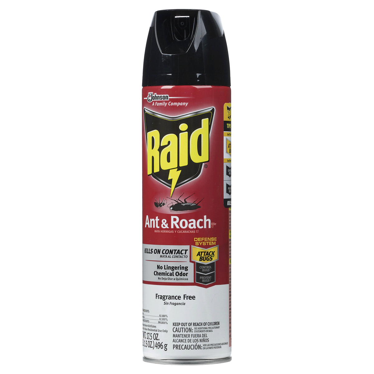 slide 3 of 7, Raid Ant and Roach Killer Fragrance Free - 17.5oz, 