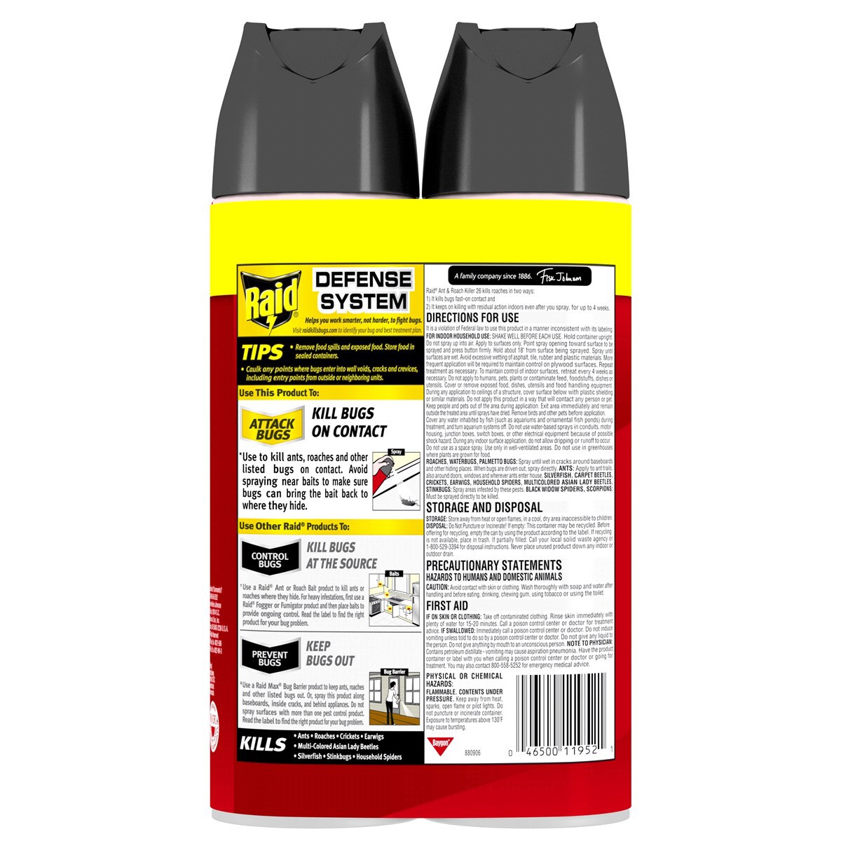 slide 2 of 2, Raid Outdoor Fresh Ant/Roach Killer 2Pk, 35 oz