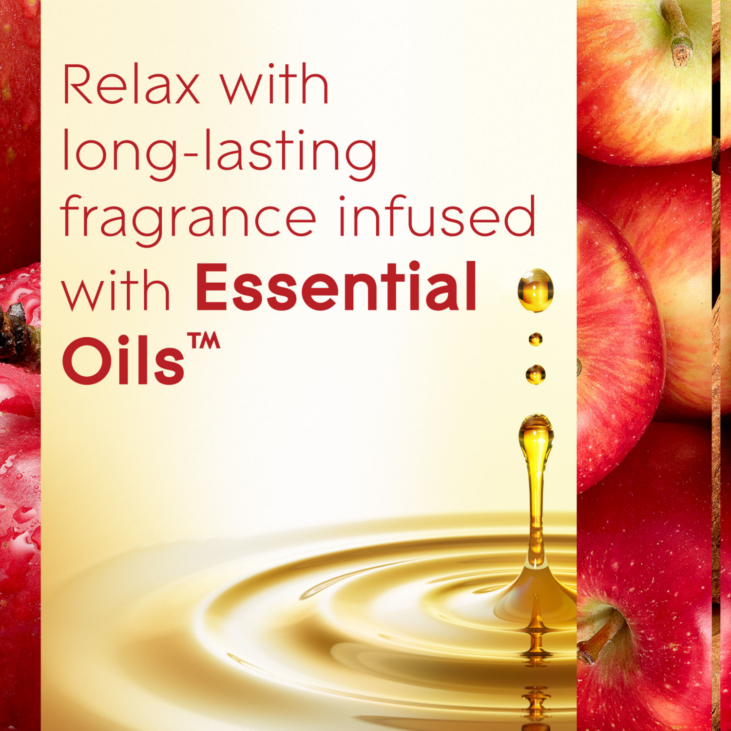 slide 7 of 8, Glade PlugIns Scented Oil 2 Refills, Air Freshener, Apple Cinnamon, Essential Oil Infused Wall Plug In, 1.34 FL OZ, Pack of 2, 2 ct