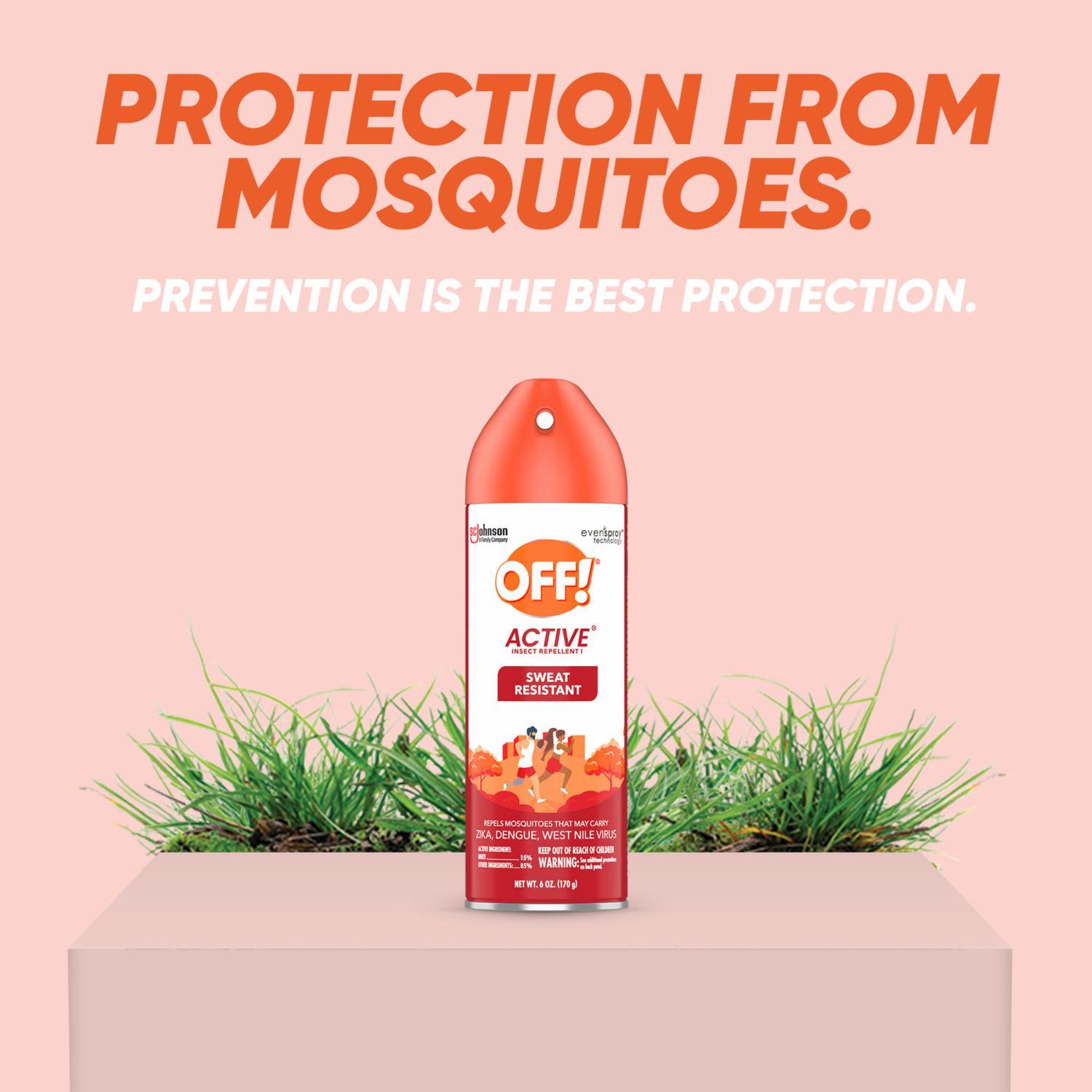 slide 4 of 8, OFF! Active Insect Repellent, Twin Pack, 6 oz
