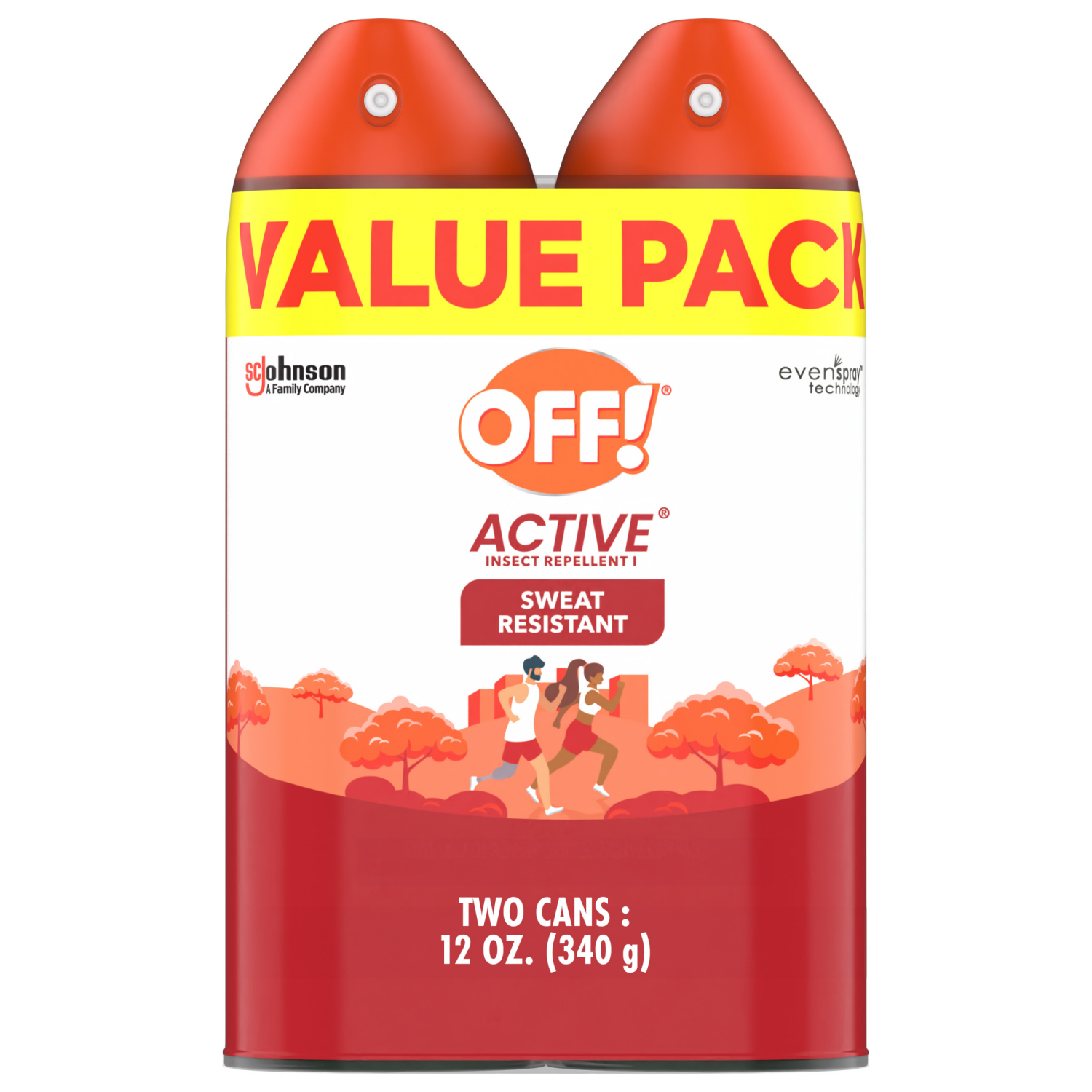 slide 1 of 8, OFF! Active Insect Repellent, Twin Pack, 6 oz