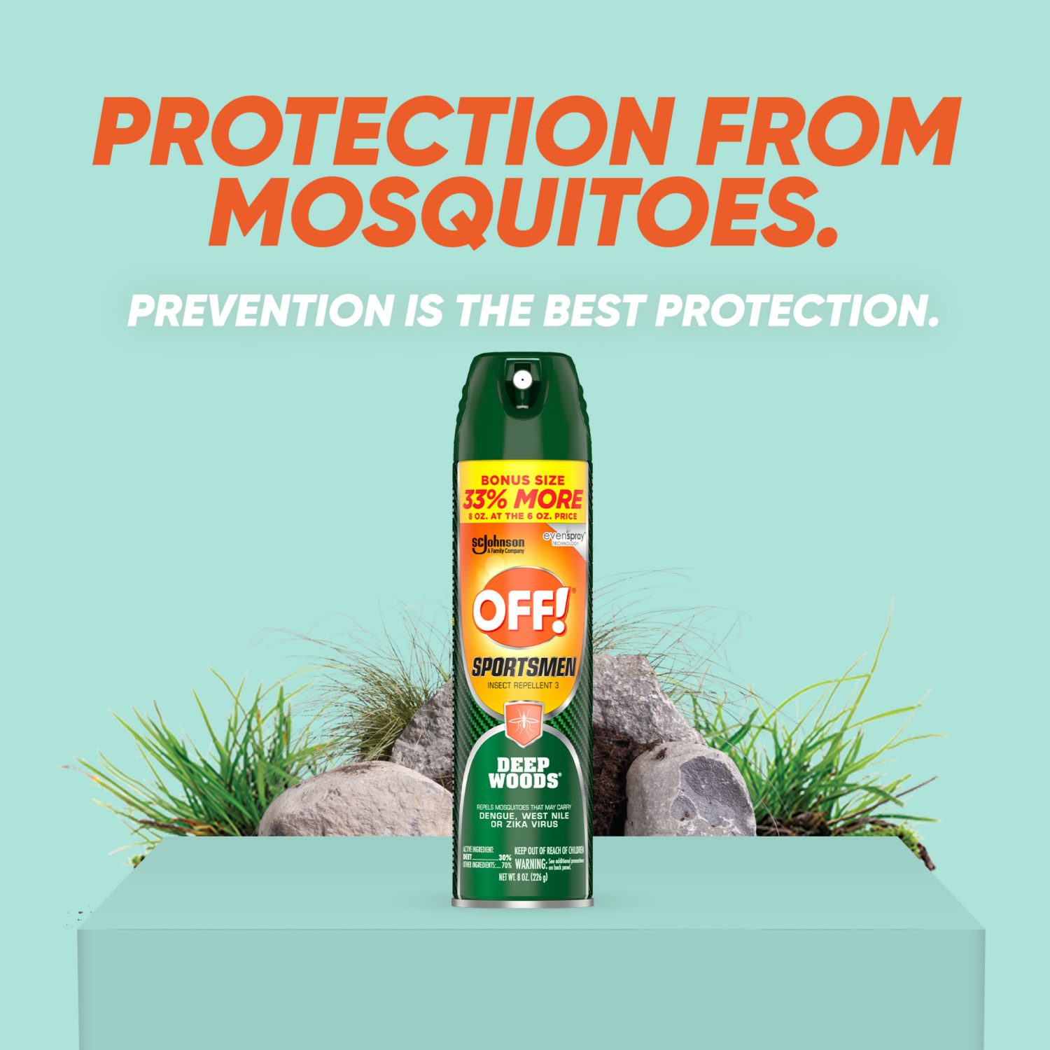 slide 4 of 8, OFF! Sportsmen Deep Woods Insect Repellent 3 8 oz, 8 oz