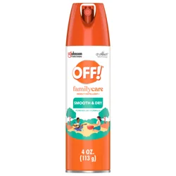 OFF! FamilyCare Mosquito Repellent Smooth & Dry Non-Greasy Spray, 4 oz