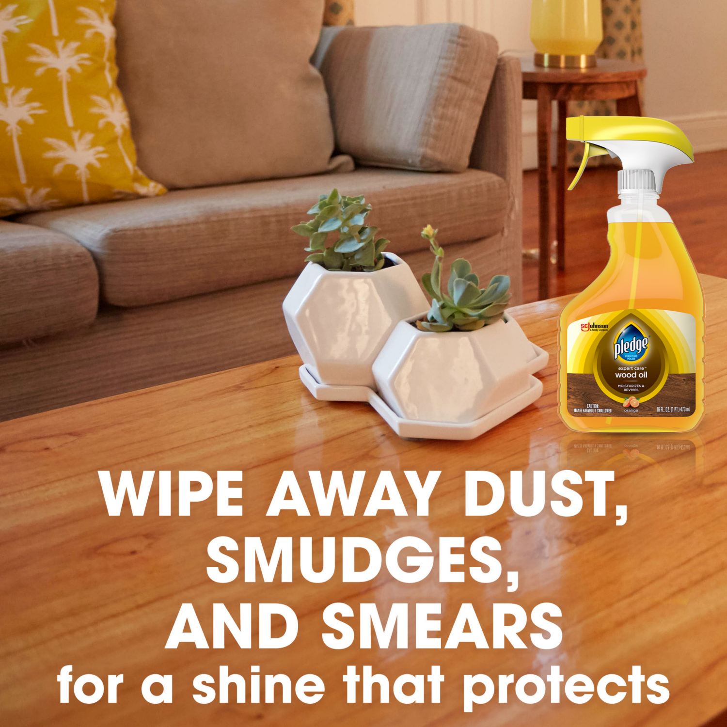 slide 7 of 8, Pledge Expert Care Moisturizes & Revives Orange Wood Oil 16 fl oz, 16 fl oz