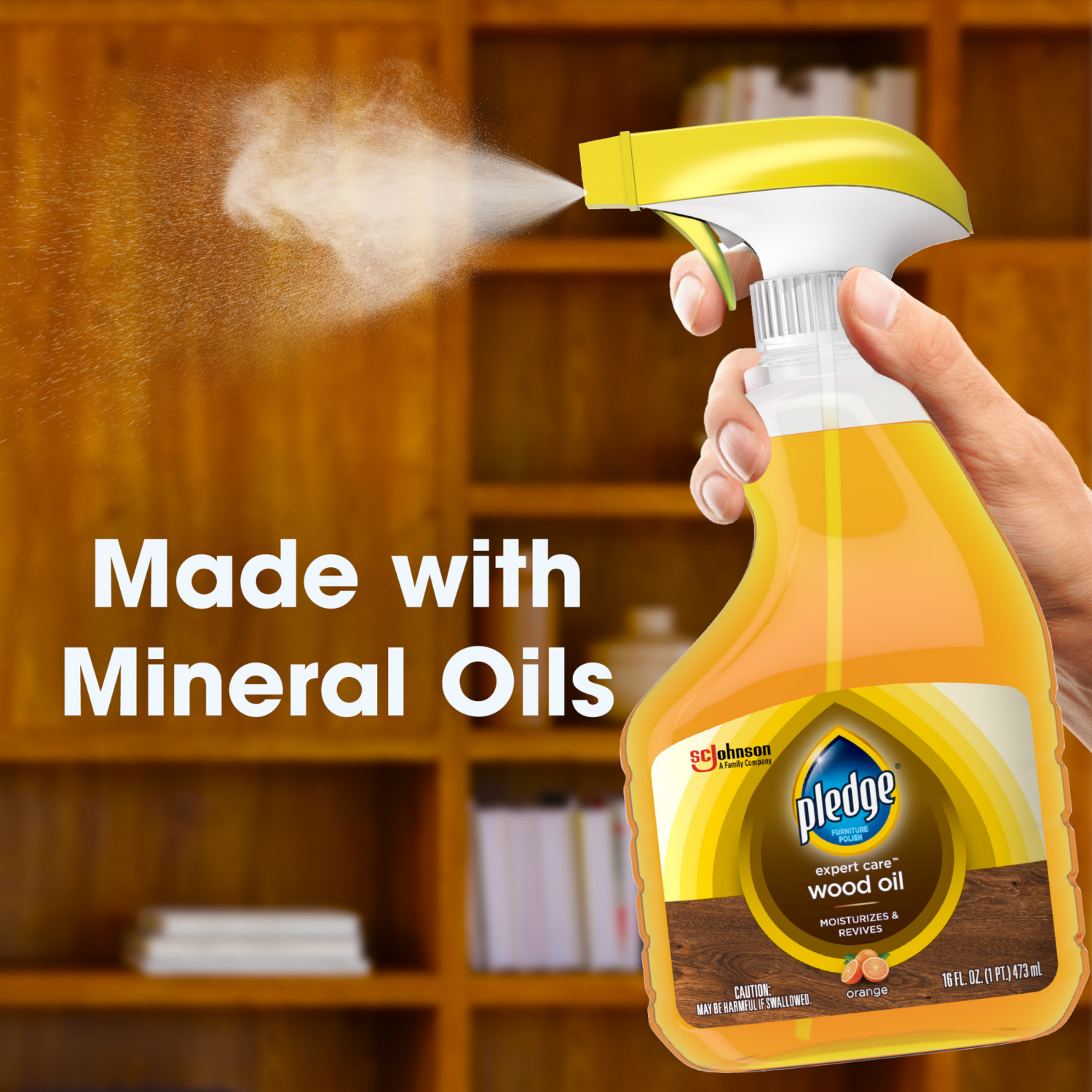 slide 8 of 8, Pledge Expert Care Moisturizes & Revives Orange Wood Oil 16 fl oz, 16 fl oz