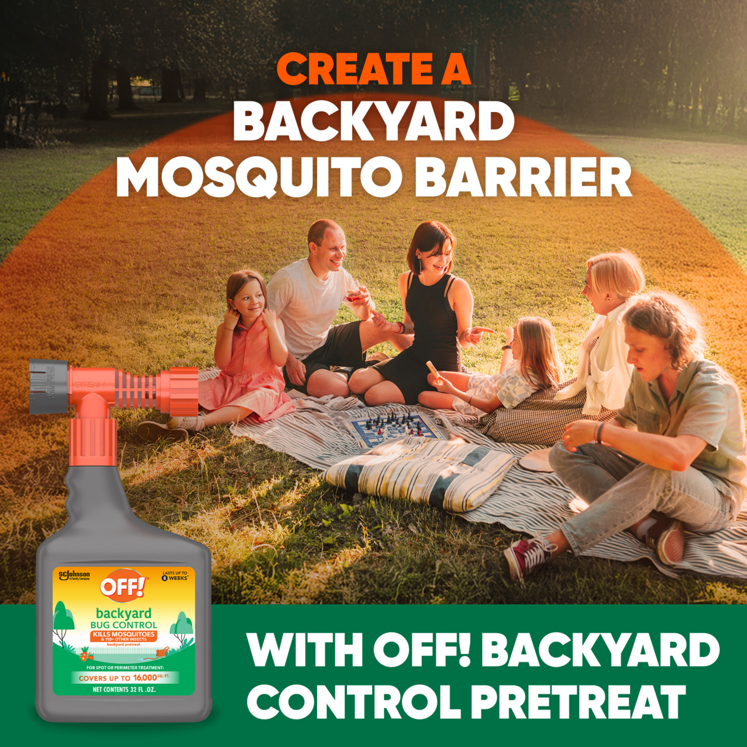 slide 5 of 8, OFF! Backyard Bug Control 32 fl oz, 32 fl oz