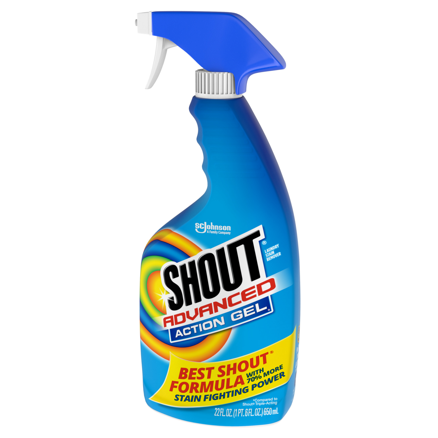 slide 6 of 8, Shout Advanced Acting Gel, Laundry Stain Remover, 22 Ounce, 22 fl oz