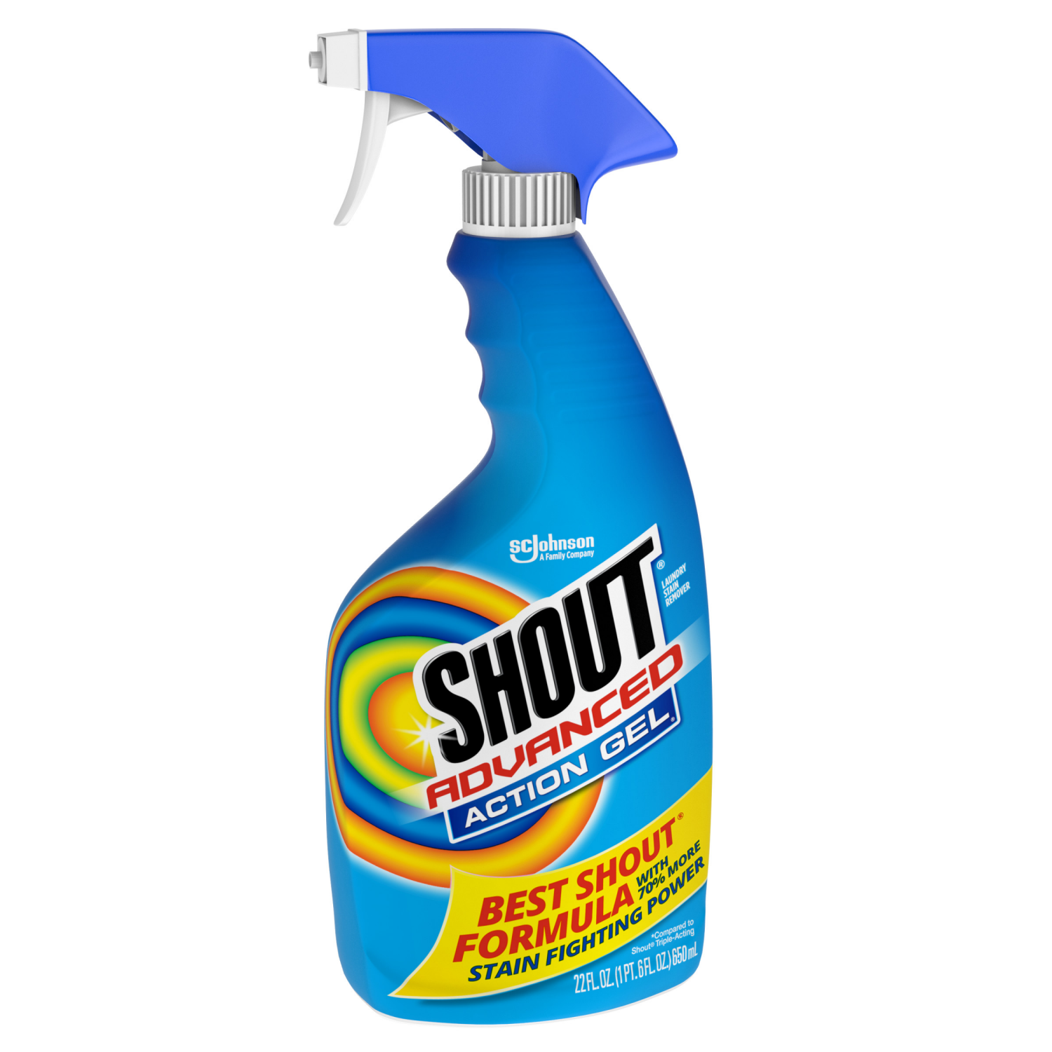 slide 7 of 8, Shout Advanced Acting Gel, Laundry Stain Remover, 22 Ounce, 22 fl oz