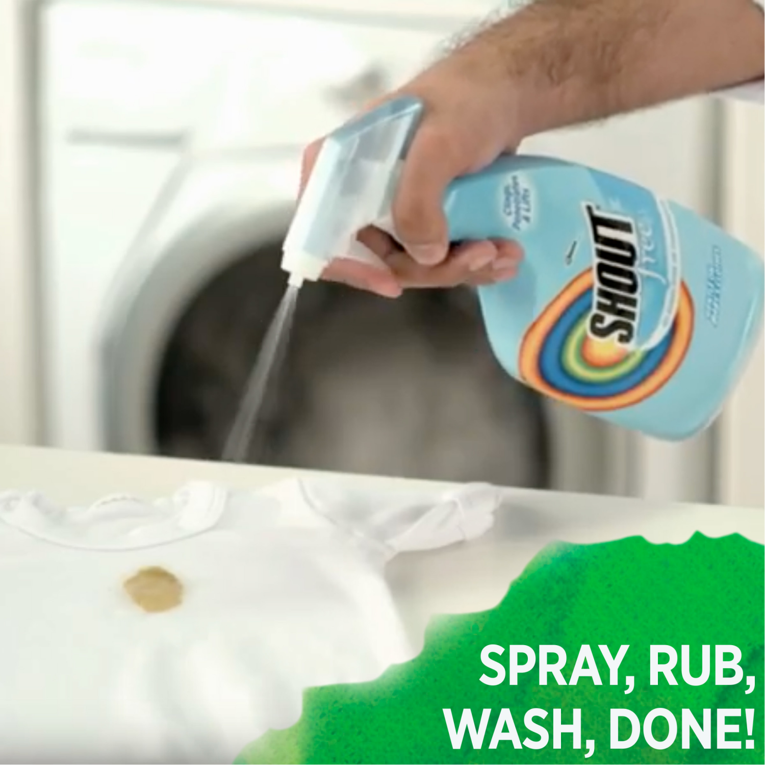 slide 3 of 8, Shout Free Laundry Stain Remover, Active Enzyme Formula is Dye, Fragrance, and Bleach Free, Removes 100+ Types of Stains, including Baby Stains - 22oz Spray, 22 fl oz