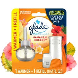Glade PlugIns Hawaiian Breeze Scented Oil Warmer 1 ea