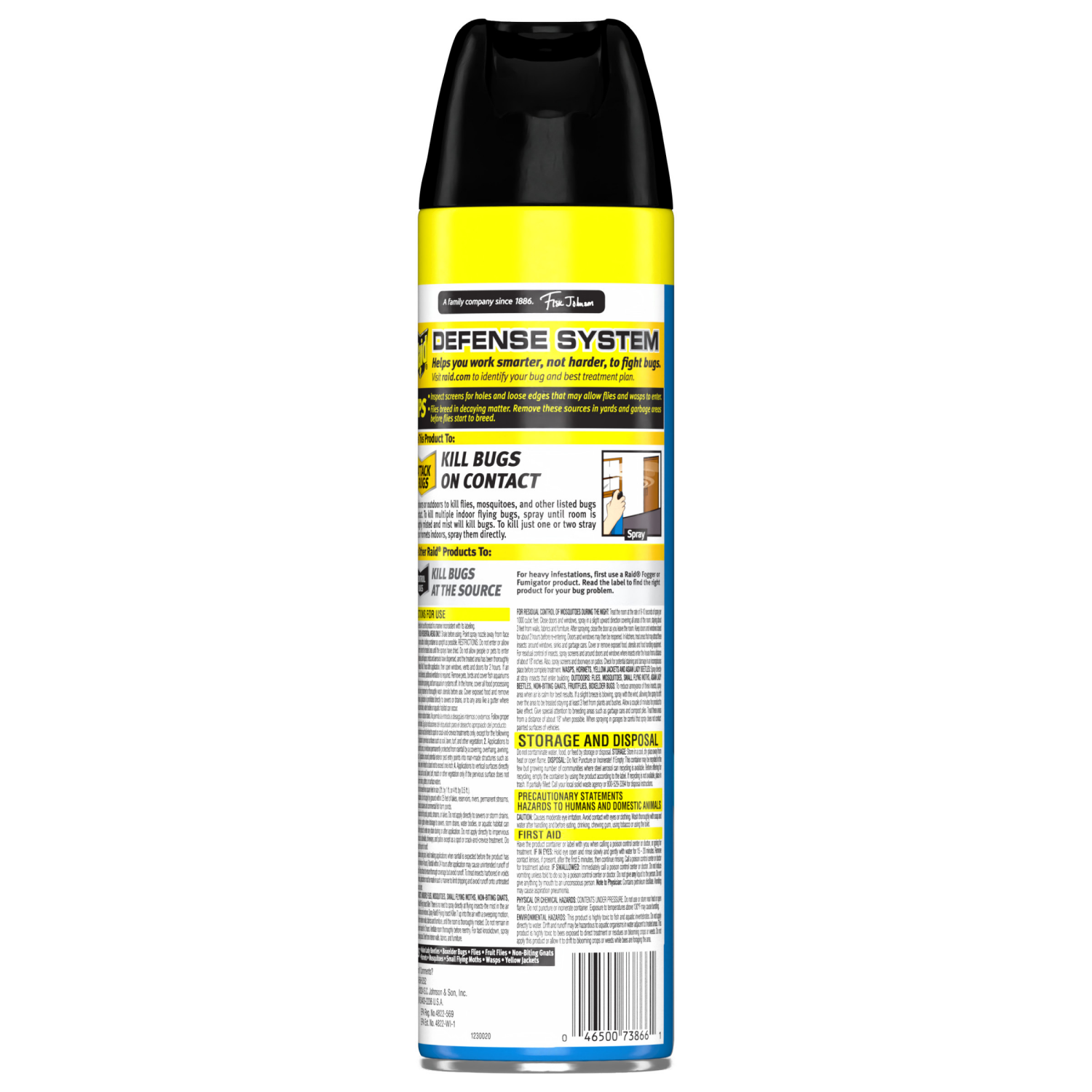 slide 2 of 8, Raid Flying Insect Killer 7, Insecticide Spray, Outdoor Fresh Scent, 20 oz, 20 oz