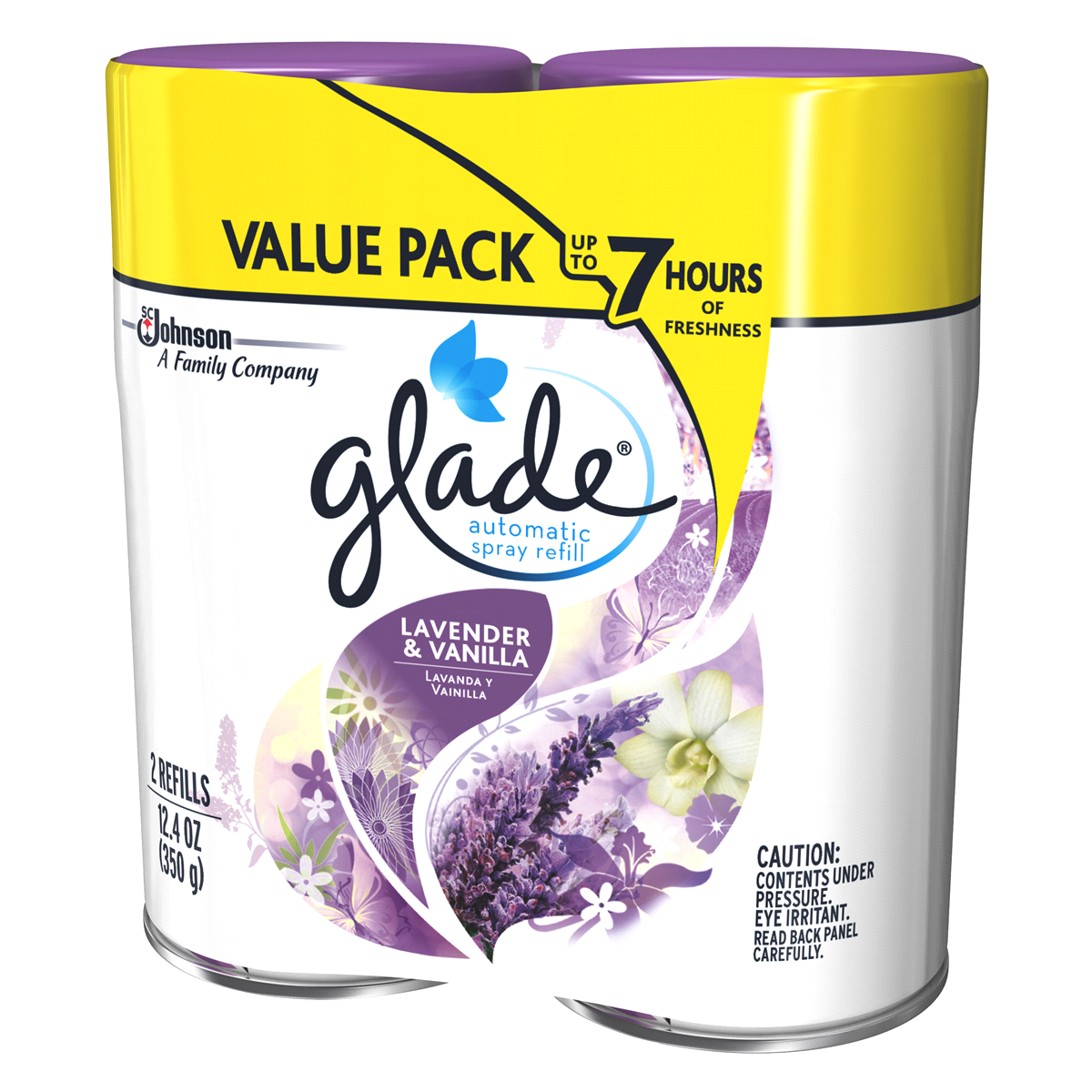 slide 3 of 4, Glade Automatic Spray Refill Lavender & Vanilla, 2 ct; 12.4 oz
