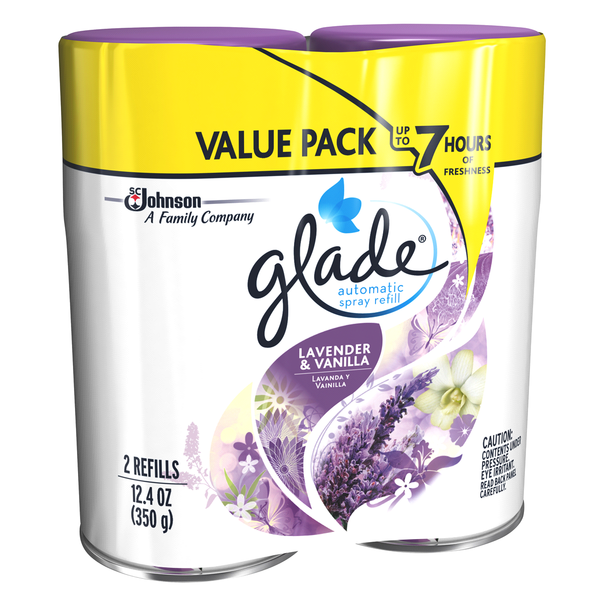 slide 2 of 4, Glade Automatic Spray Refill Lavender & Vanilla, 2 ct; 12.4 oz