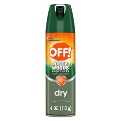 OFF! Sportsmen Deep Woods Dry Insect Repellent V, 4 fl oz