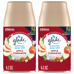 Glade Value Pack Apple Cinnamon Automatic Spray Refill Aerosol 2 - 6.2 oz (175 g) Refills