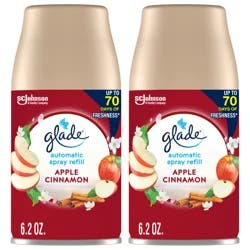 Glade Value Pack Apple Cinnamon Automatic Spray Refill Aerosol 2 - 6.2 oz (175 g) Refills