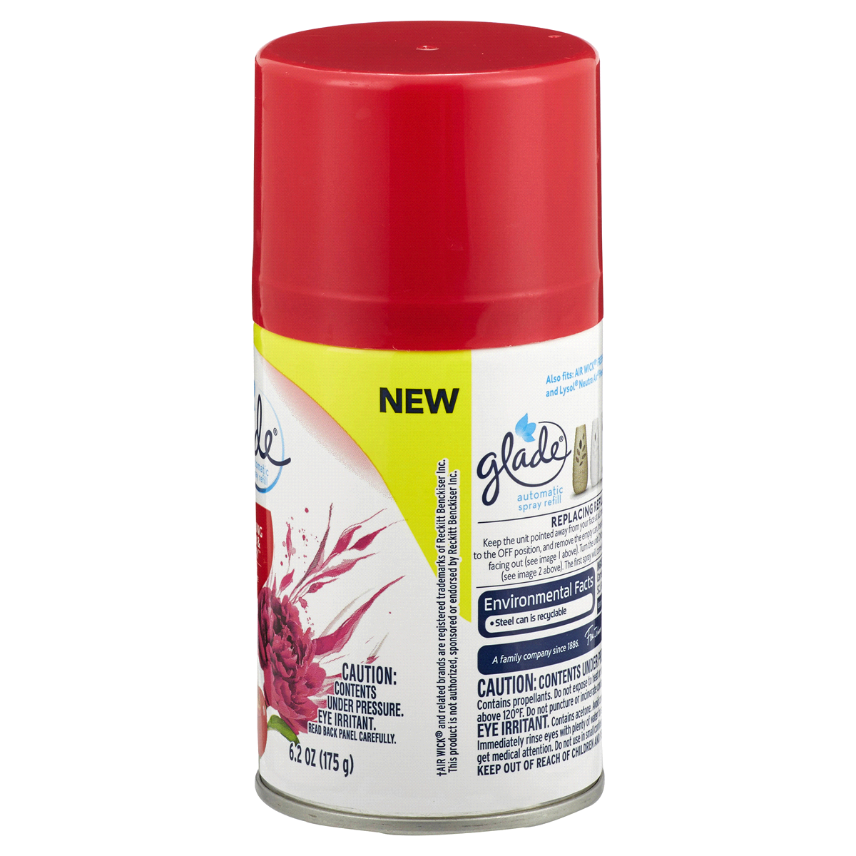 slide 4 of 4, Glade Automatic Spray Air Freshener Refill Blooming Peony and Cherry, 6.2 oz