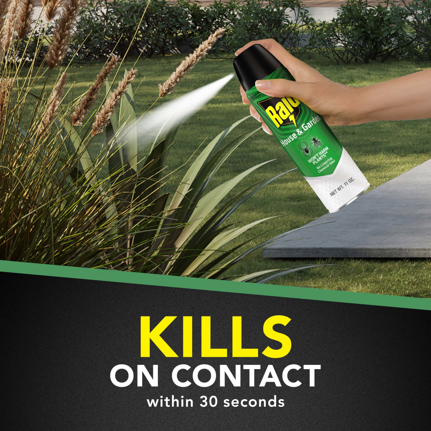 slide 5 of 8, Raid House And Garden Bug Killer Insecticide, 11 oz