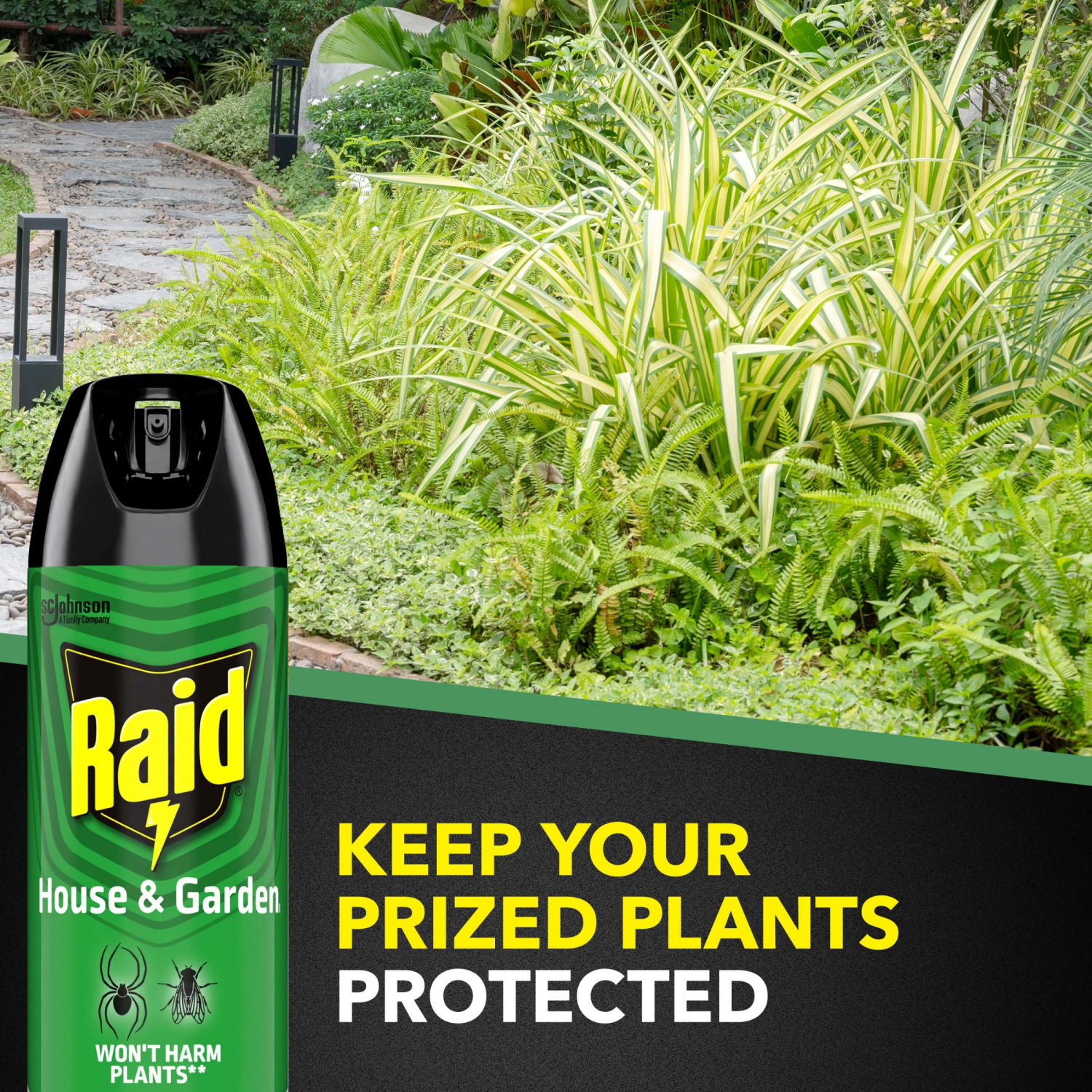 slide 7 of 8, Raid House And Garden Bug Killer Insecticide, 11 oz