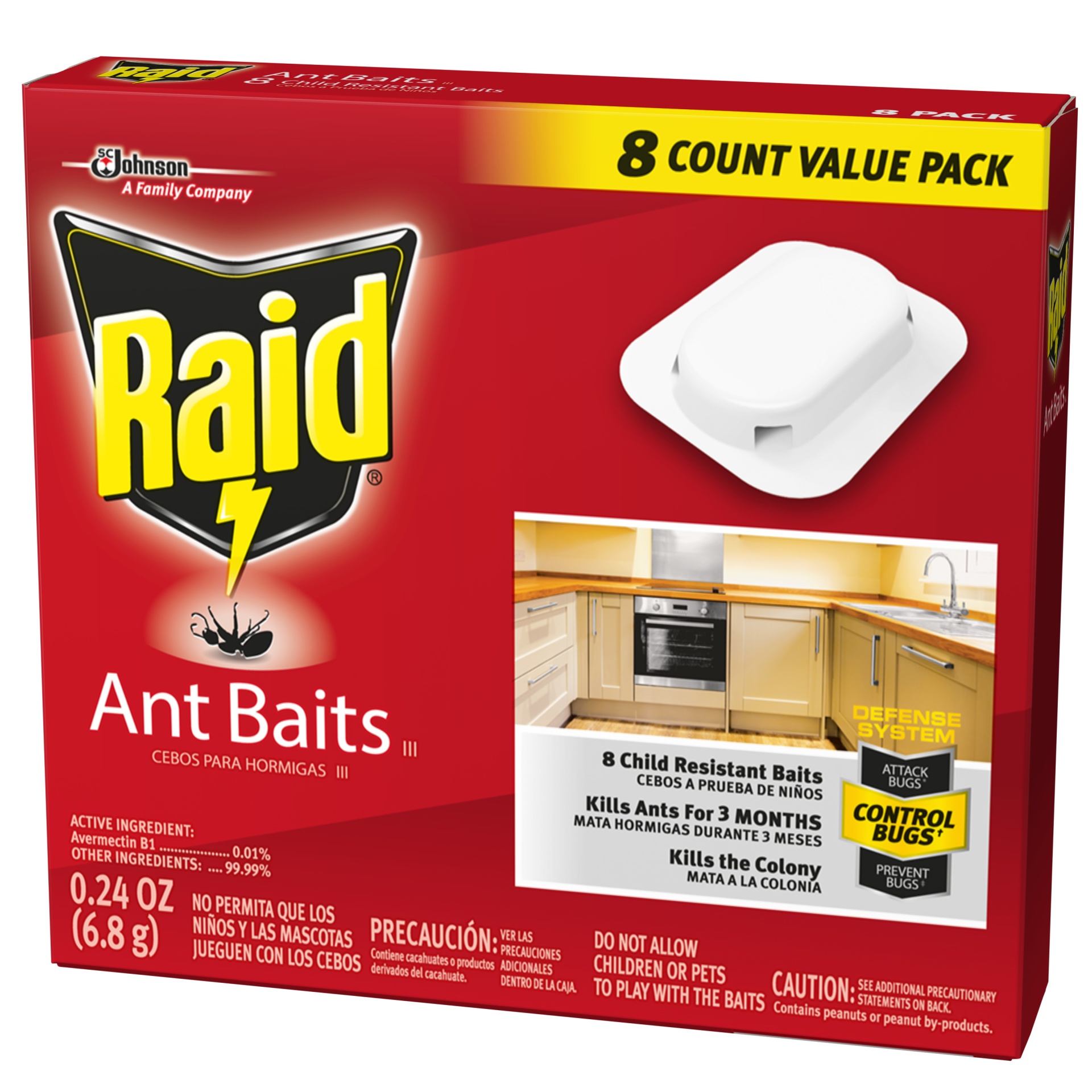 slide 4 of 7, Raid Ant Baits III, 0.24 oz