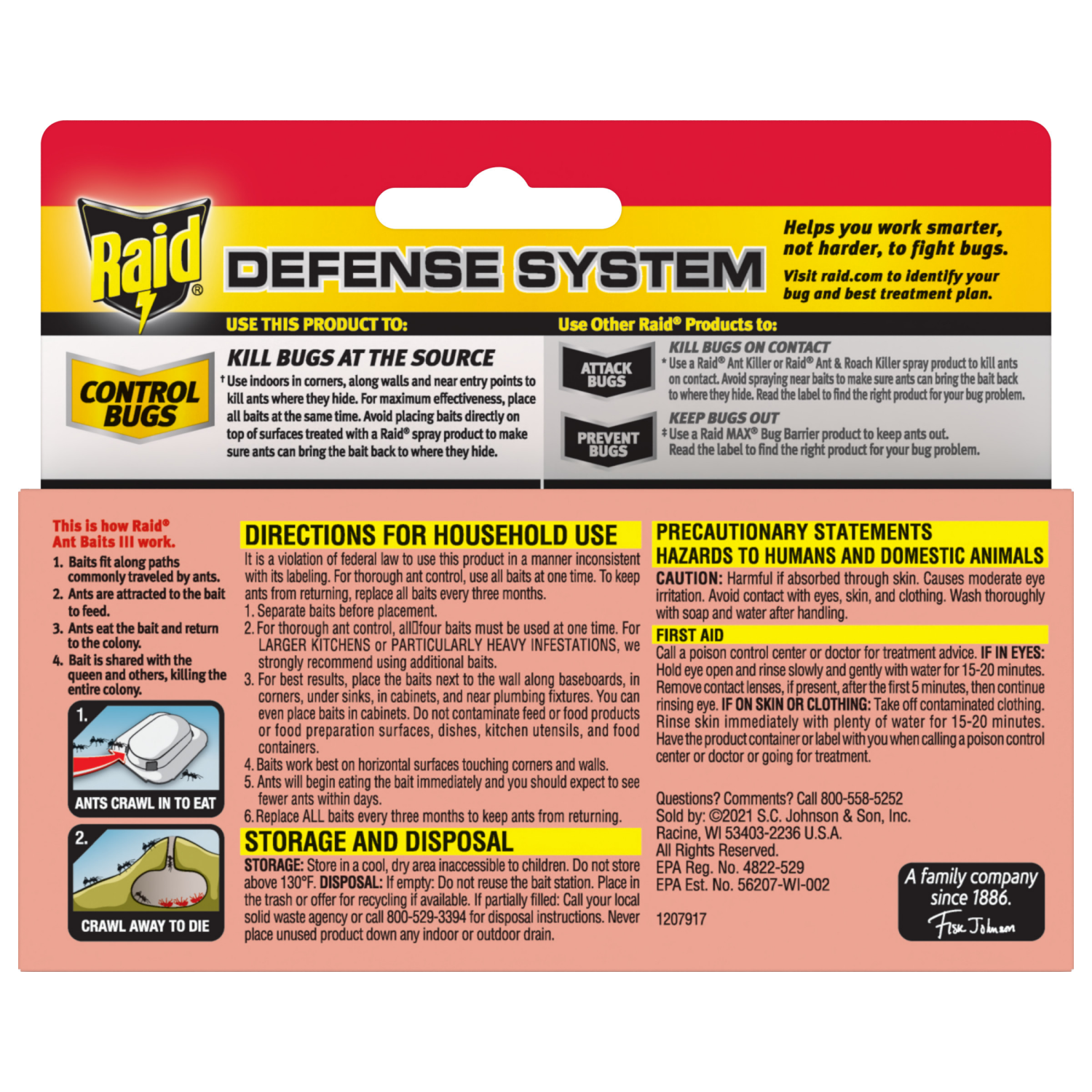 slide 2 of 8, Raid Ant Baits Indoor Ant Killer, 4 Baits, 0.12 oz Total, 4 ct