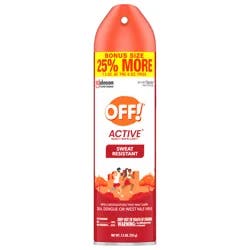OFF! Sportsmen Insect Repellent 6, Active Sweat Resistant 15% DEET Mosquito Spray, 7.5 oz