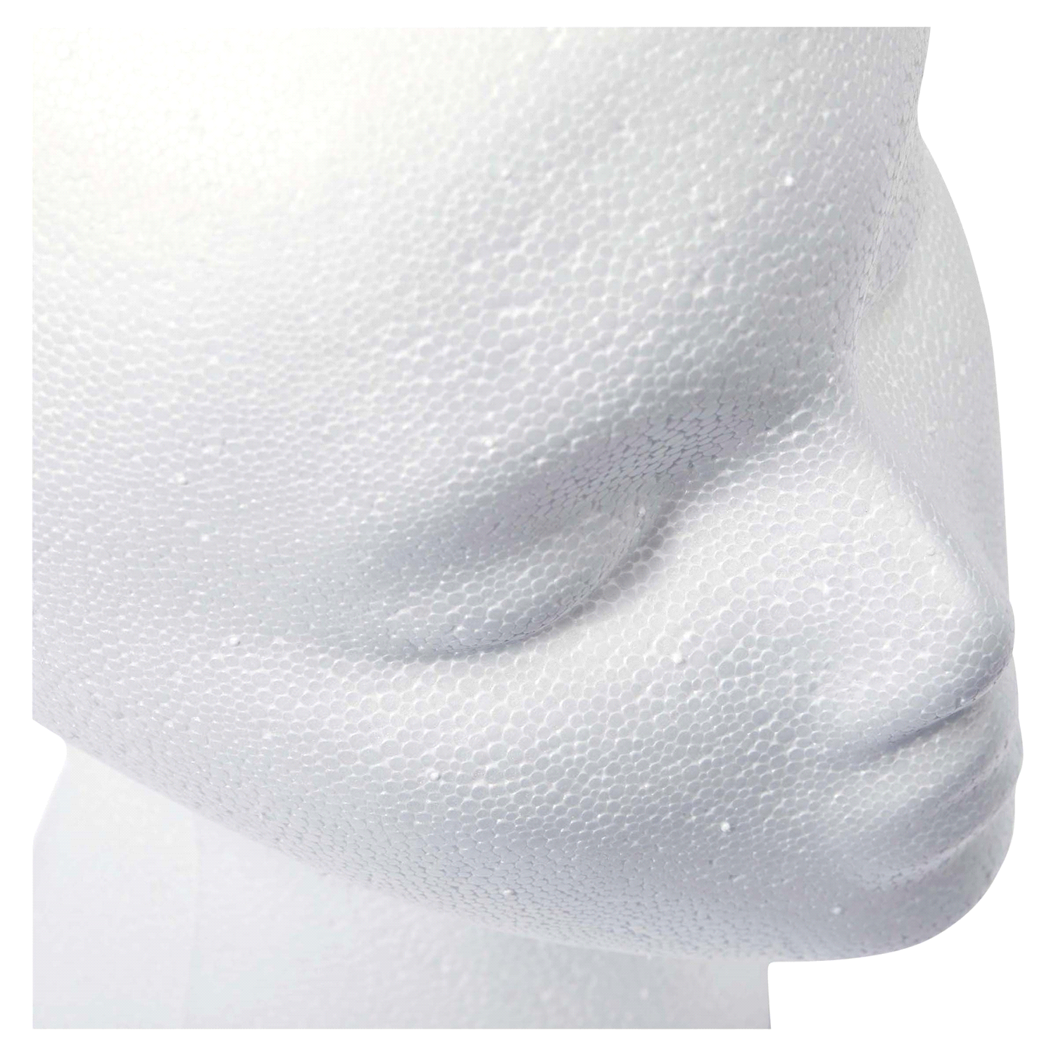 slide 2 of 5, MAKE IT FUN FloraCraft SmoothFoM Female Head 5.8 Inch x 7.5 Inch x 9.8 Inch White, 7.5 in