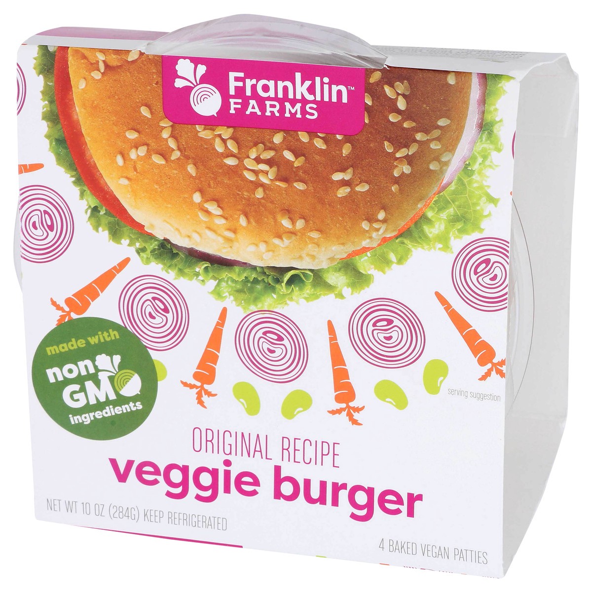 slide 7 of 7, Franklin Farms Original Veggie Burger, 4 ct