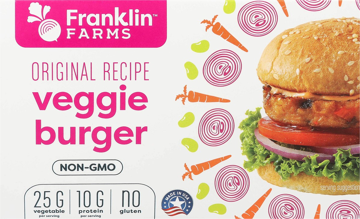 slide 6 of 7, Franklin Farms Original Veggie Burger, 4 ct