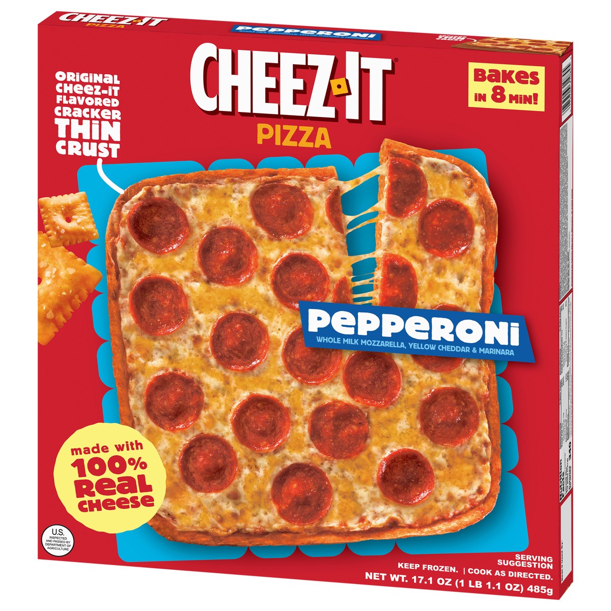 slide 4 of 13, Palermo's Cheez-It Thin Crust Pepperoni Pizza 17.1 oz, 17.1 oz