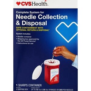 slide 1 of 1, CVS Health Complete Needle Collection & Disposal System, 1 ct