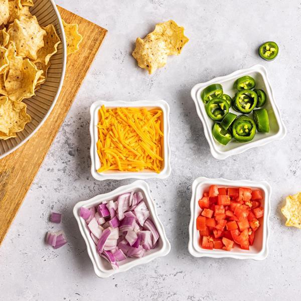 slide 1 of 1, Bia Cordon Bleu Bia Square Dip Dishes, Set Of 4, 1 ct