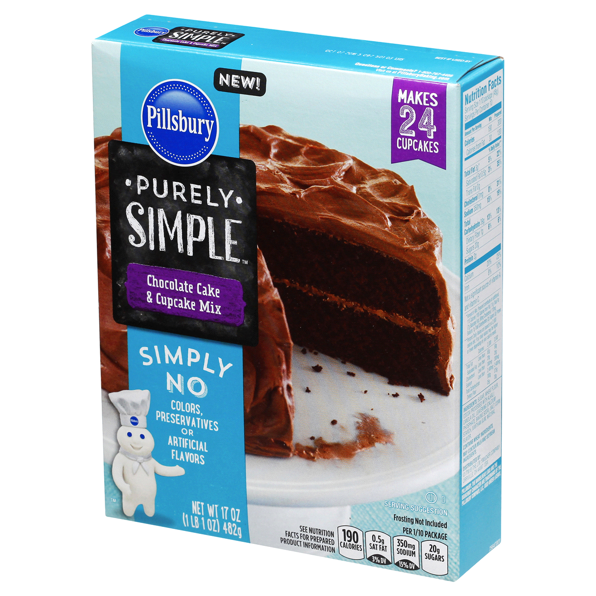 slide 2 of 8, Pillsbury Chocolate Cakes Mix, 17 oz