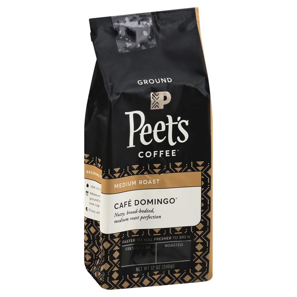 slide 2 of 10, Peets Coffee Ground Medium Roast Cafe Domingo Coffee 12 oz, 12 oz