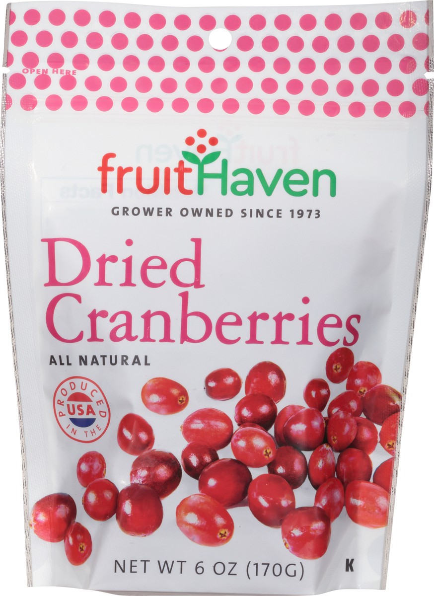 slide 9 of 14, FruitHaven Dried Cranberries 6 oz, 6 oz