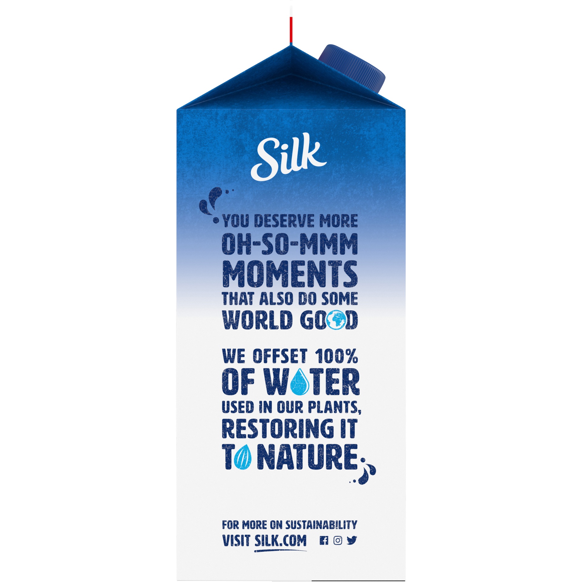 slide 8 of 9, Silk Original Pure Almond Milk, 1/2 gal