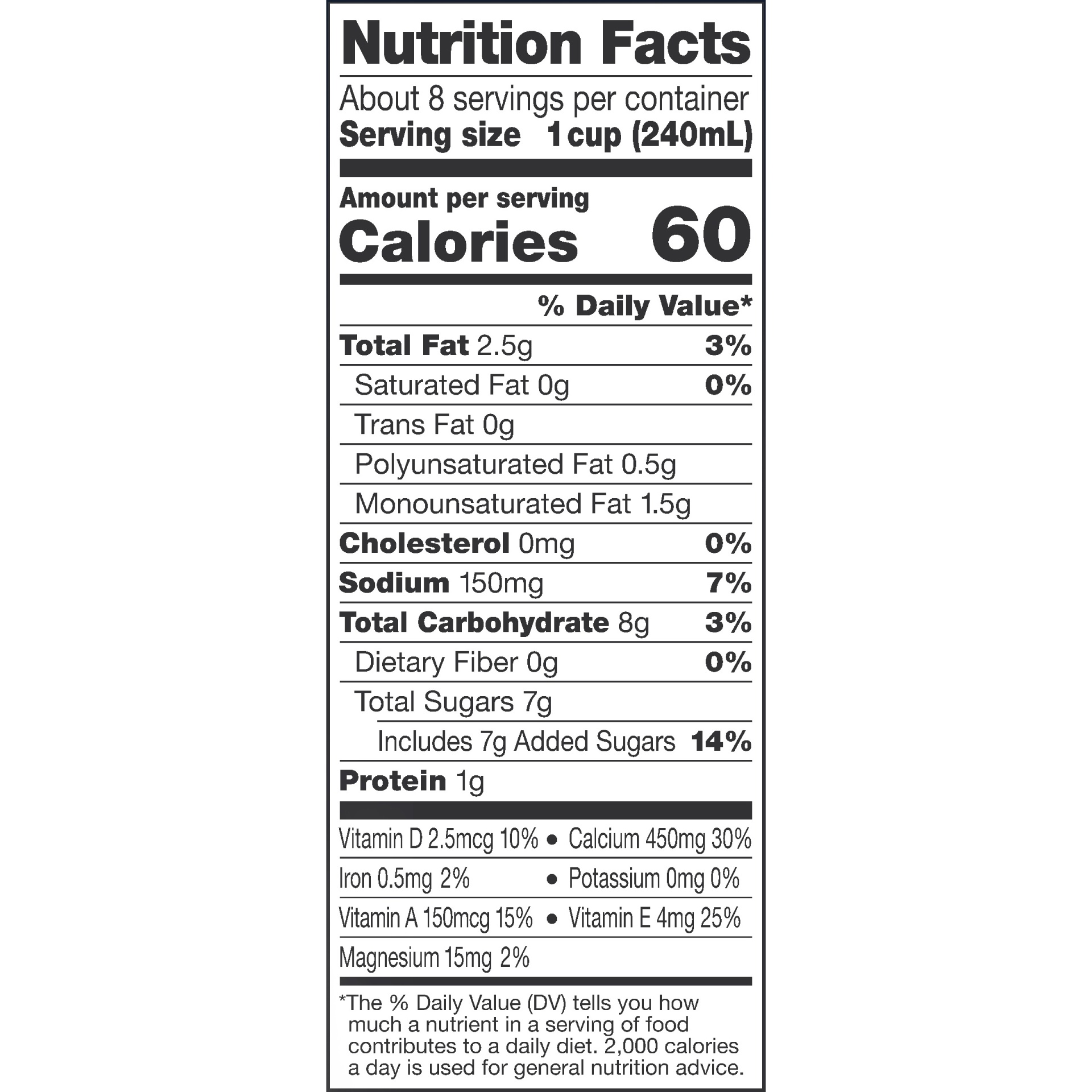 slide 9 of 9, Silk Original Pure Almond Milk, 1/2 gal